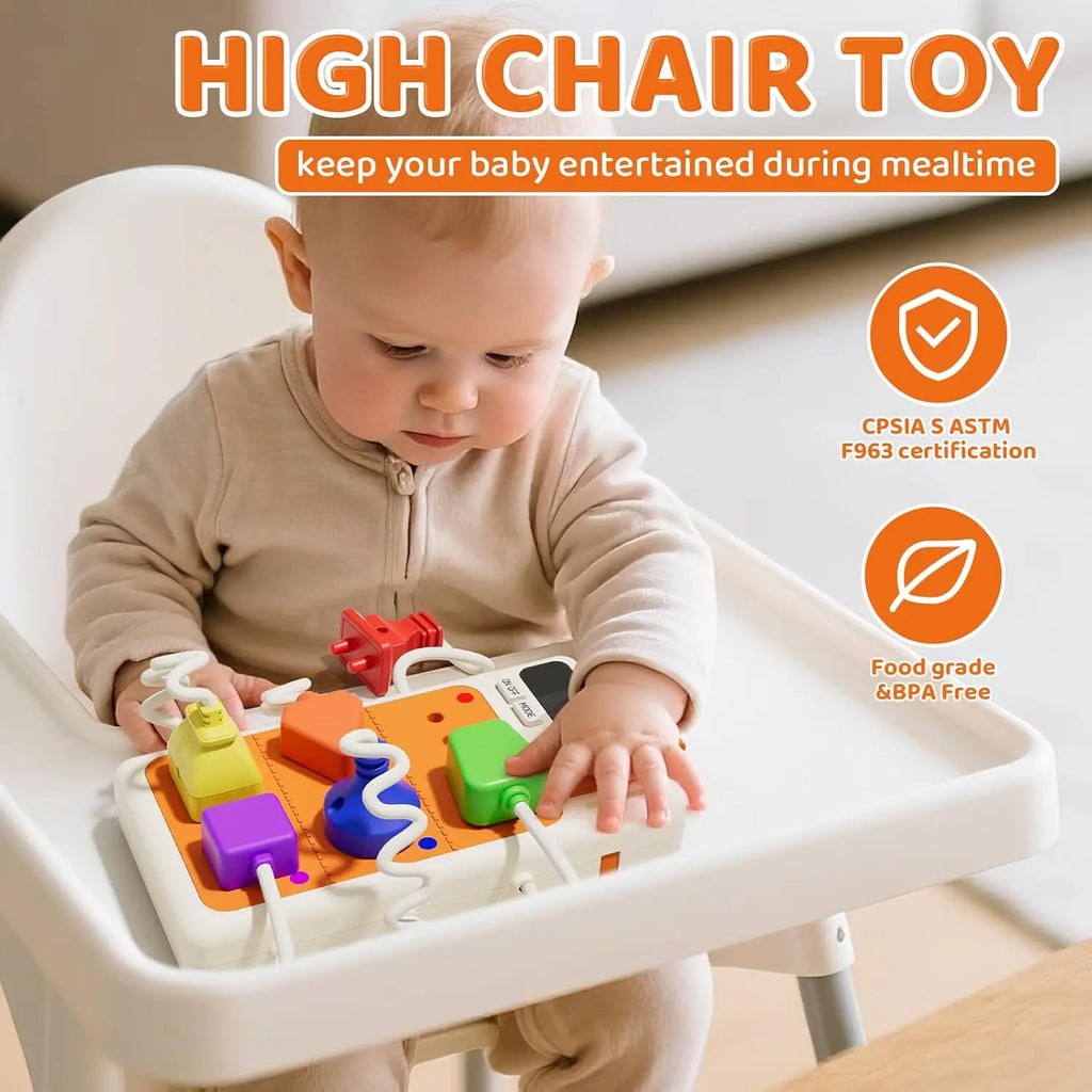 Toddler Busy Board — Sensory Skill Development, premium quality view