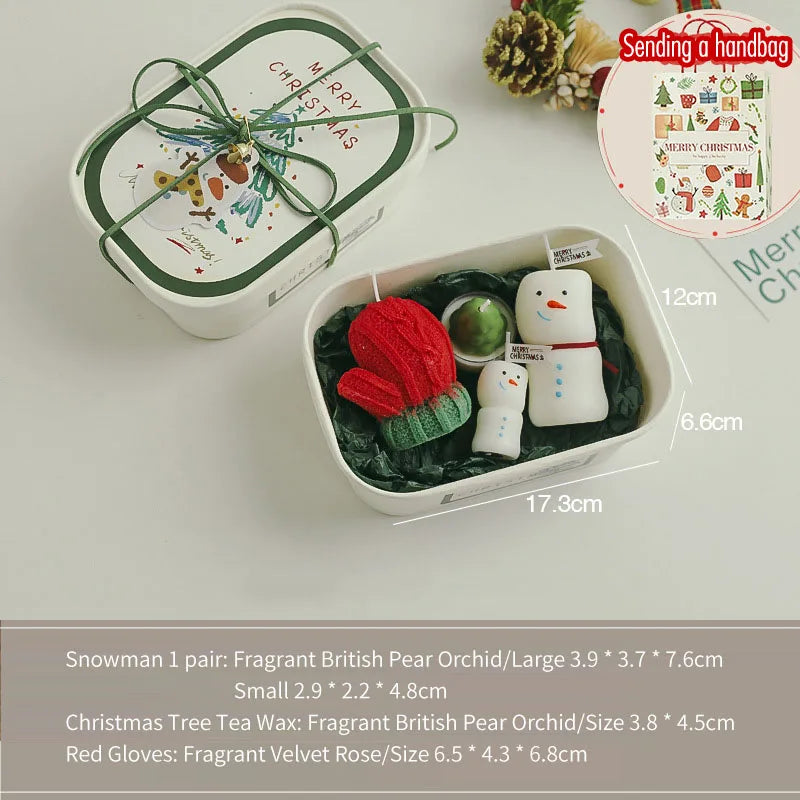 Christmas Candle Gift Set — Handmade Aroma Collection, side view
