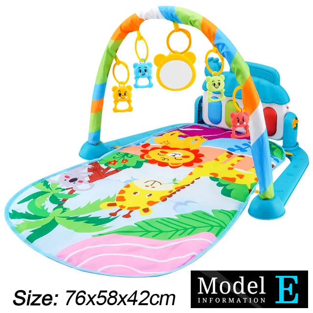 Baby Activity Gym — Musical Piano Play Mat, natural styling