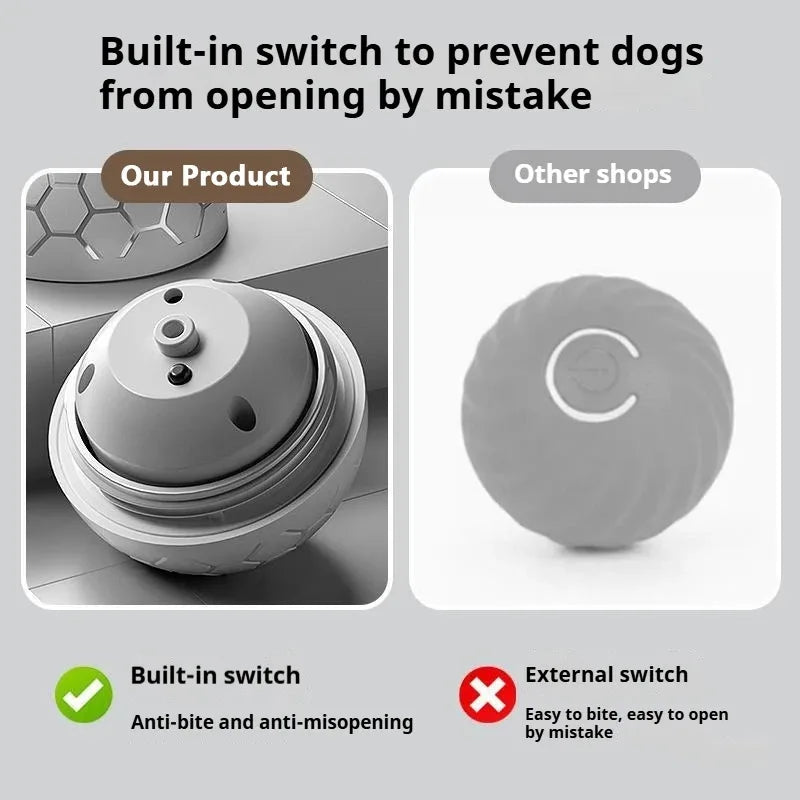 Interactive Pet Ball — Colorful Lights & Movement, premium quality view