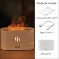 Aroma Diffuser with Flame Effect — Gentle Humidifying Mist, soft texture detail