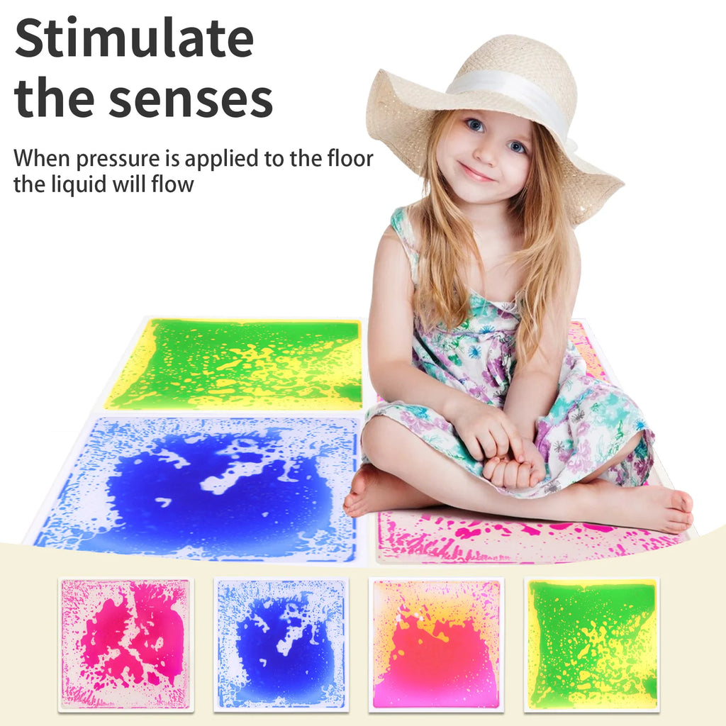Liquid Sensory Mat — Calming Play for Little Ones, natural styling