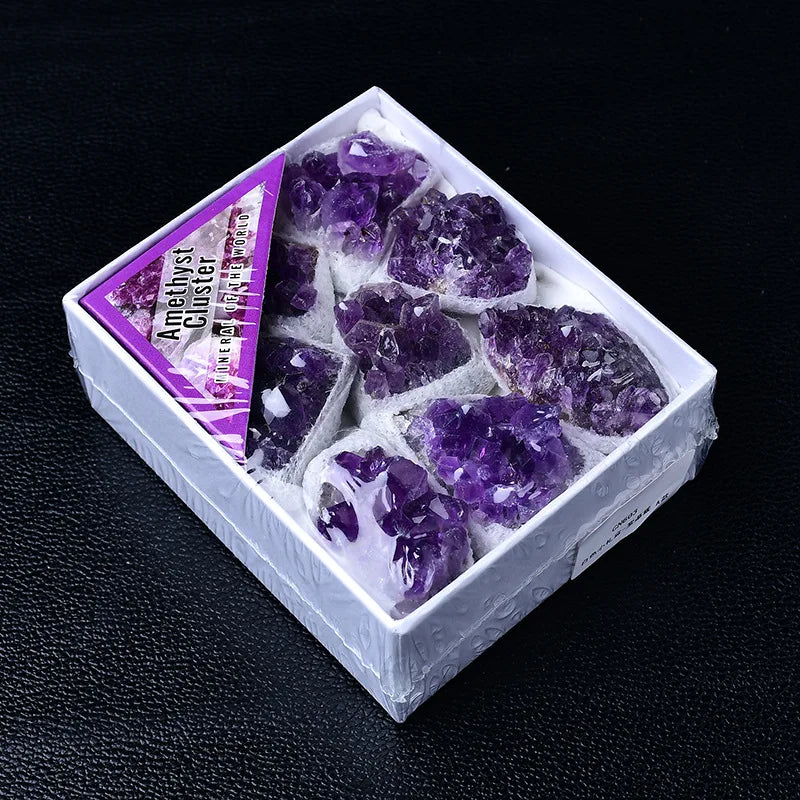 Amethyst Cluster Set — Elegant Home Decor