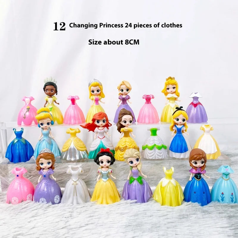 Princess Dress-Up Dolls — 24 Piece Collection