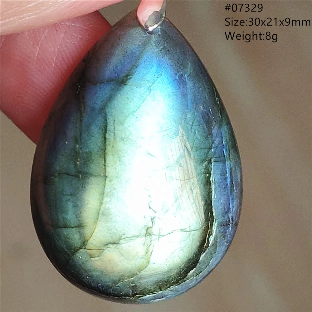Labradorite Teardrop Pendant — A Soothing Blue Gemstone, lifestyle setting
