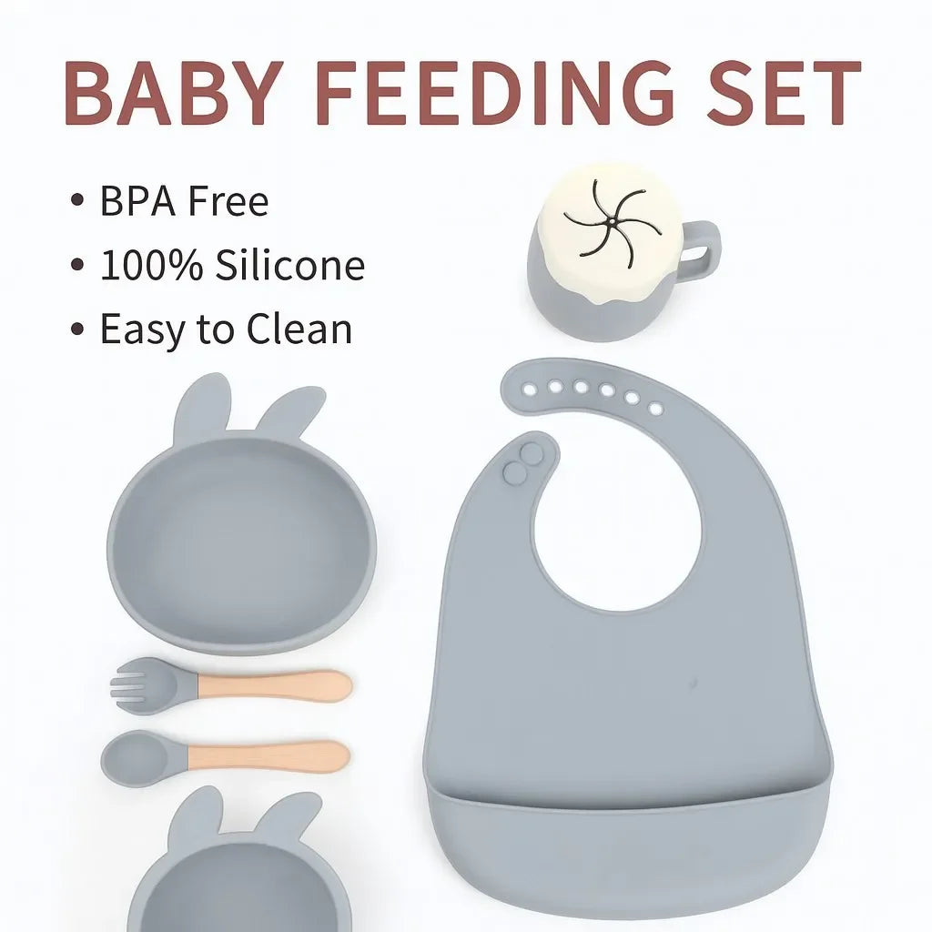 Silicone Baby Feeding Set — Gentle Weaning Essentials, thoughtful detail