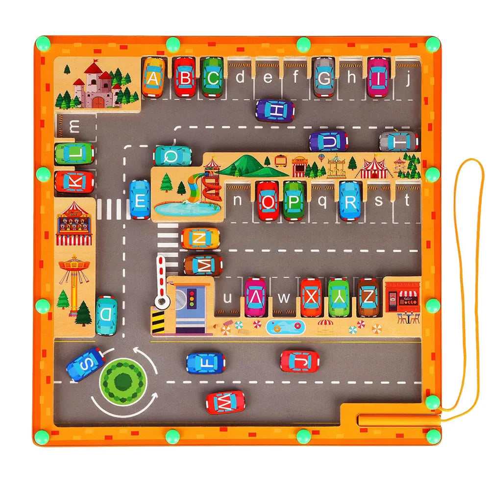 Magnetic Alphabet Maze — Montessori Skills Toy, premium quality view