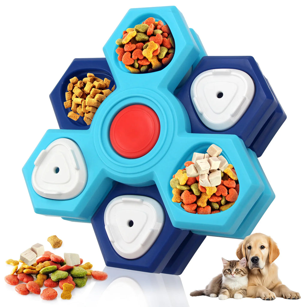 Interactive Dog Puzzle — 4-Layer Spinning Feeder, thoughtful detail