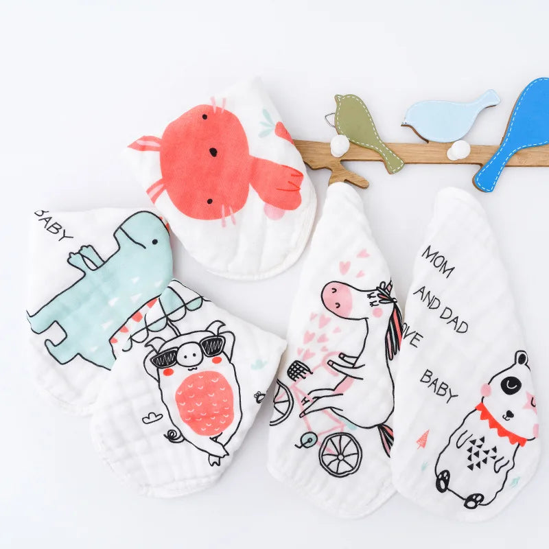 Baby Muslin Squares 5-Piece — Gentle Absorbent Cloths, close-up detail