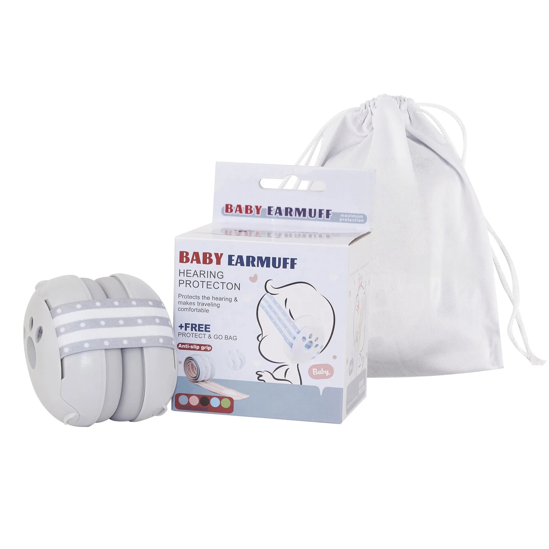 2-in-1 Baby Earmuffs — Peaceful Sound Protection, side view
