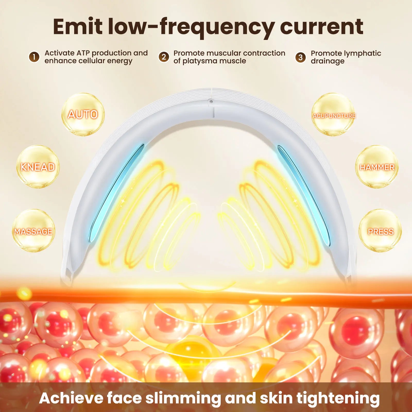 Electric V Face Lifting Device — Micro-current Firming, alternate angle