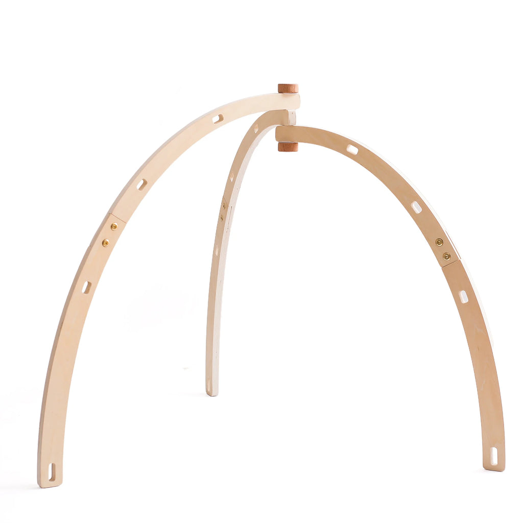 Wooden Baby Play Gym — Minimalist Sensory Decor, thoughtful detail