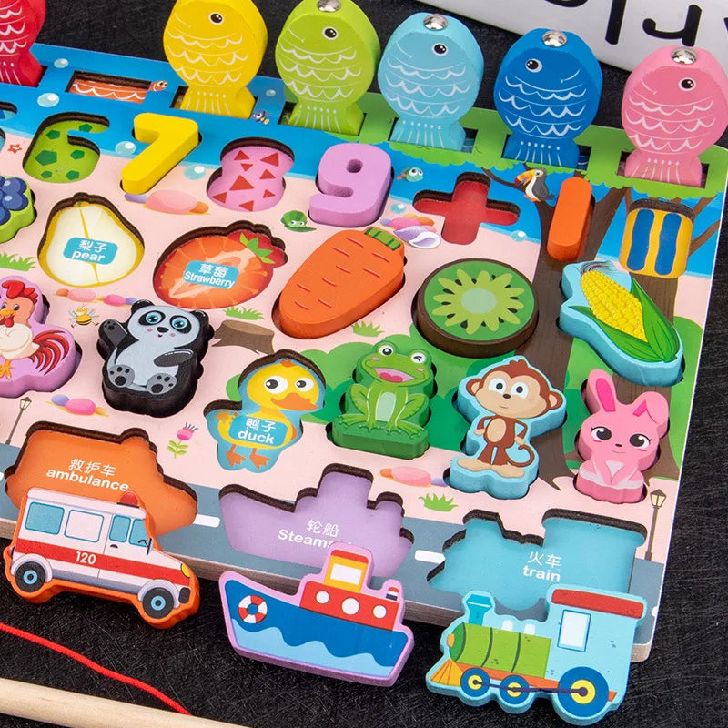 Montessori Wooden Learning Board — Playful Skill Development, premium quality view