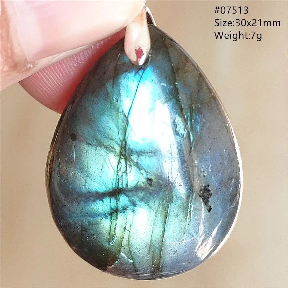 Labradorite Teardrop Pendant — A Soothing Blue Gemstone, thoughtful detail