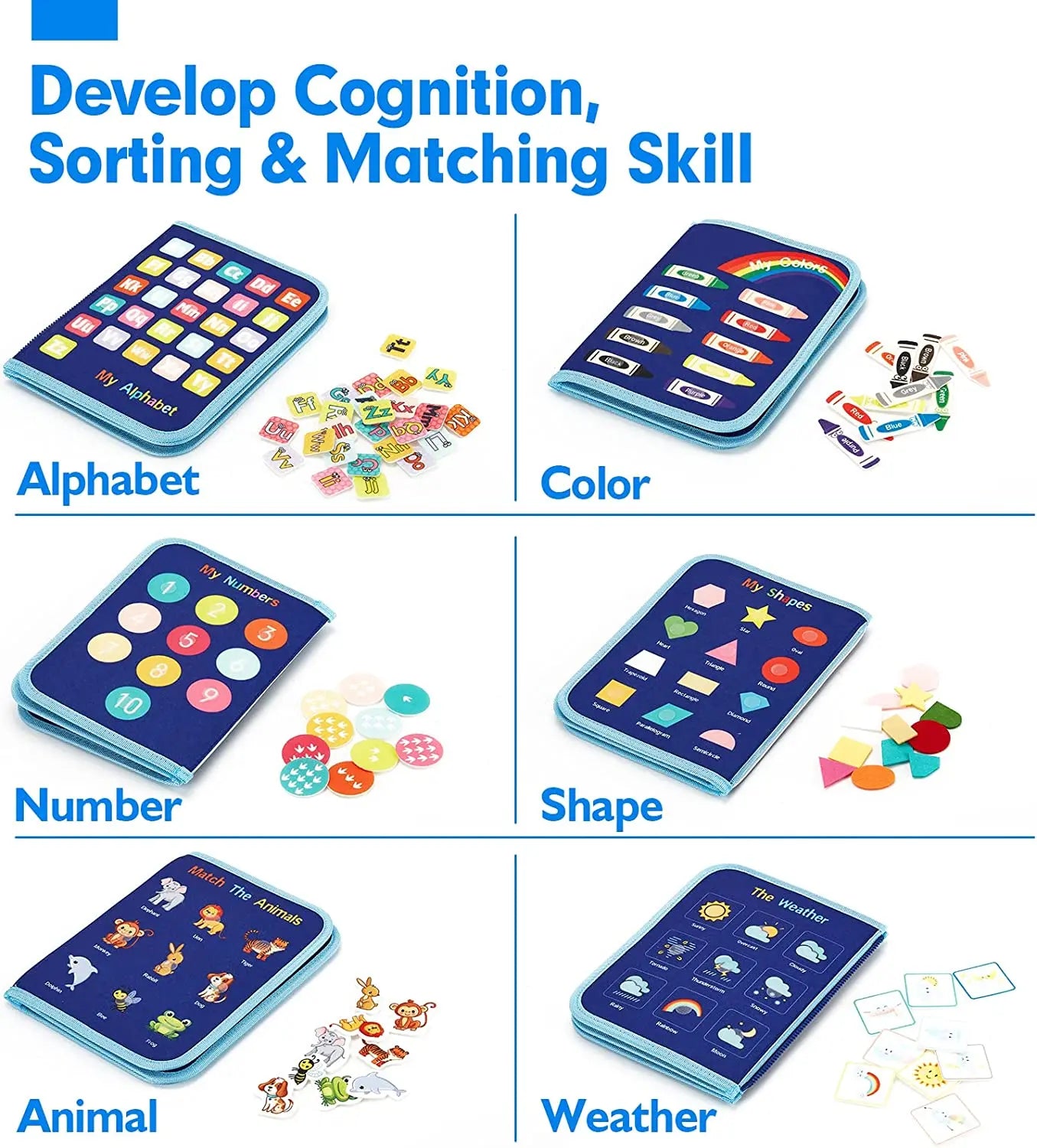 Montessori Quiet Book — Early Skills for Toddlers, alternate angle