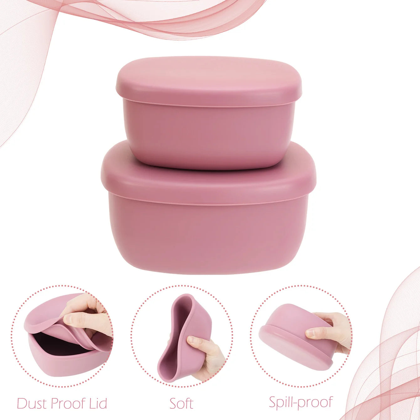 2PCS Baby Food Storage Containers — Gentle Mealtime, premium quality view