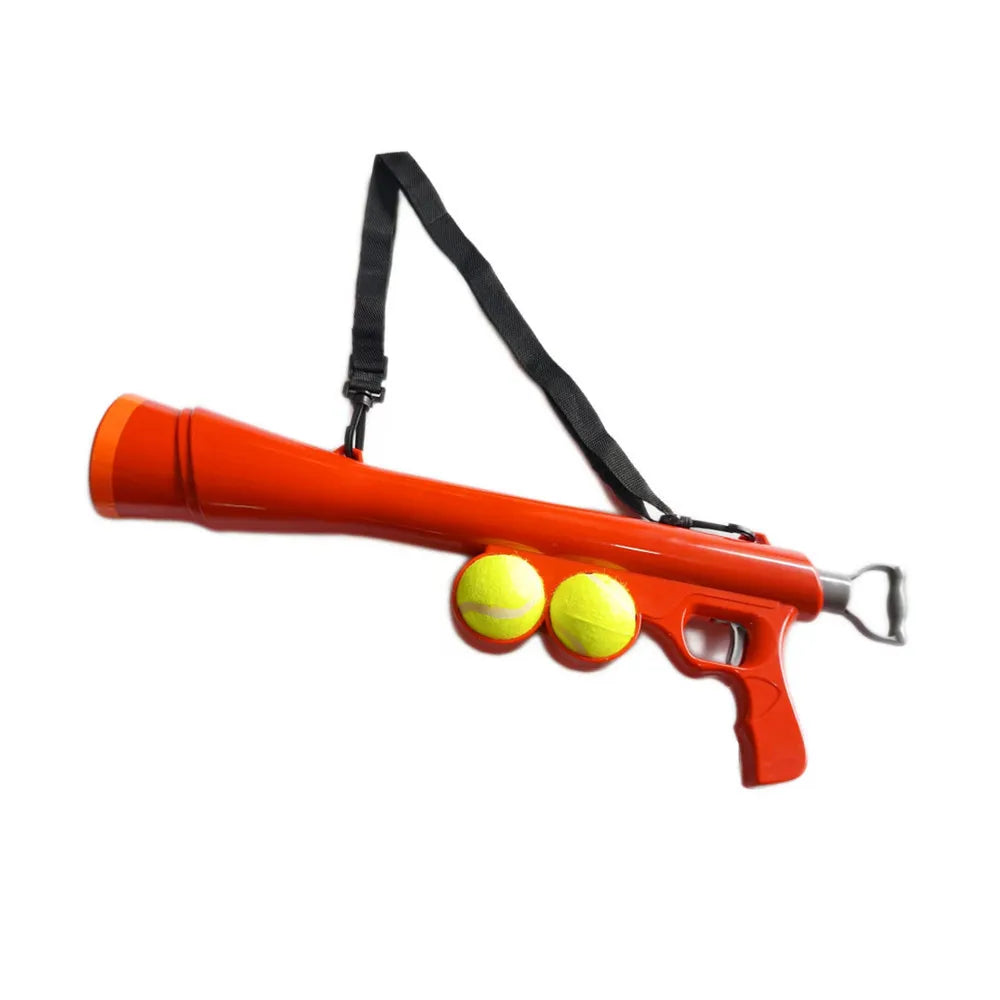 Pet Tennis Ball Launcher — Interactive Dog Play, side view