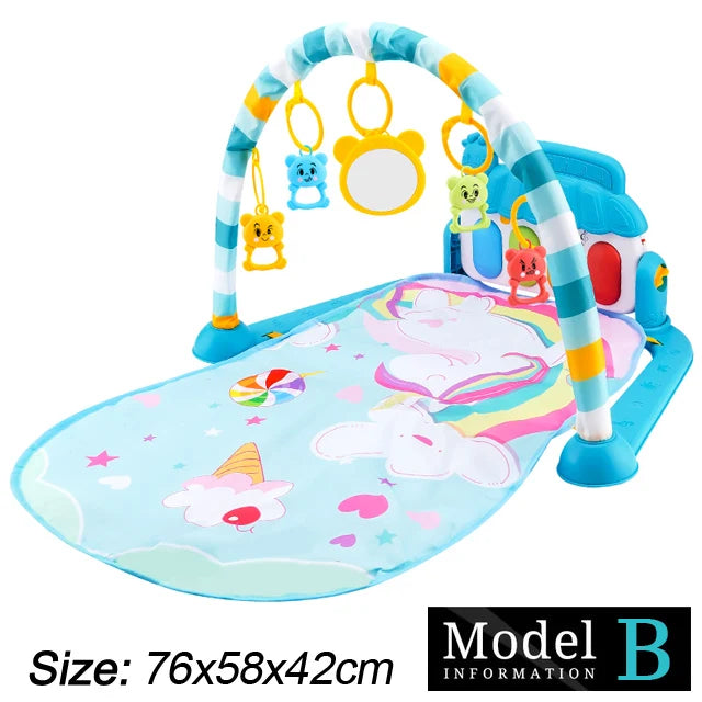 Baby Activity Gym — Musical Piano Play Mat, close-up detail