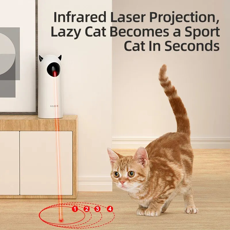 Automatic Cat Laser Toy — Engaging Indoor Play, close-up detail