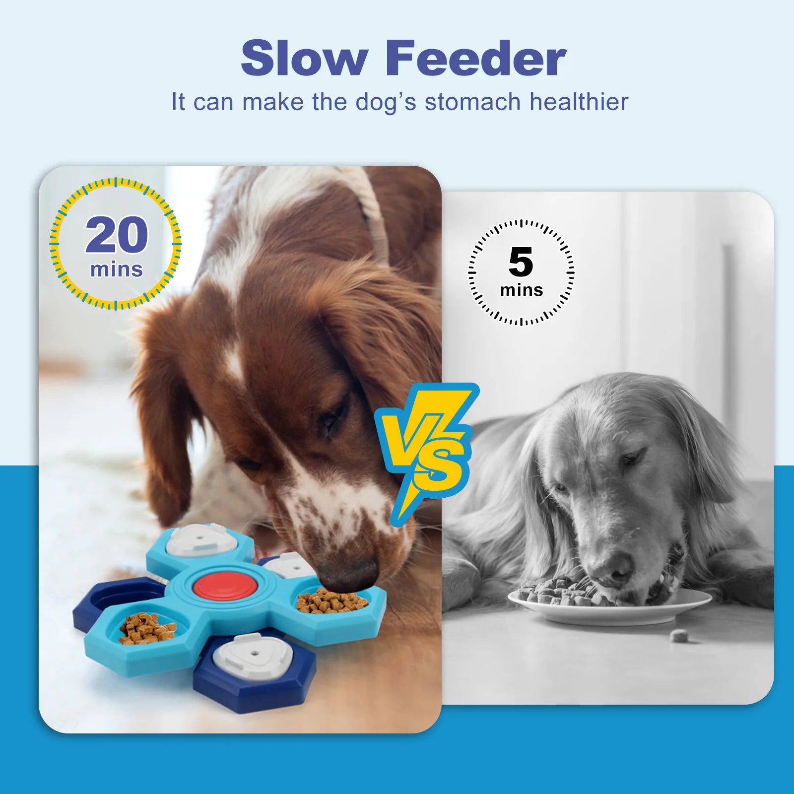 Interactive Dog Puzzle — 4-Layer Spinning Feeder, alternate angle