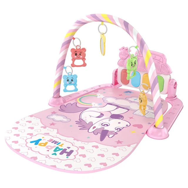 Baby Activity Piano Gym — Infant Musical Play Mat, side view