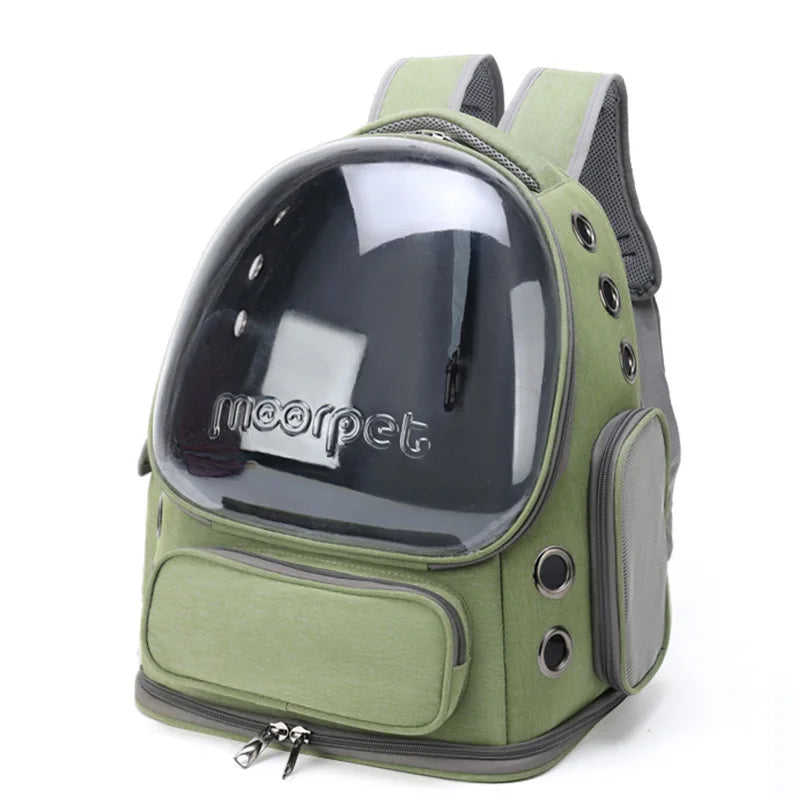 Transparent Pet Carrier Backpack — For Gentle Journeys, lifestyle setting