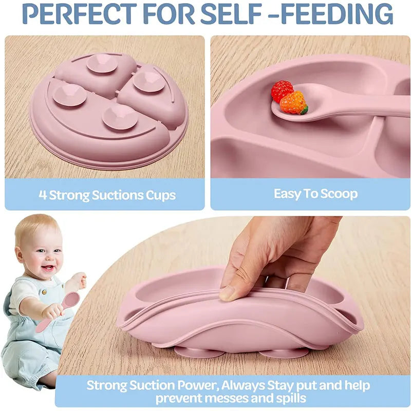Silicone Baby Feeding Set — Gentle Weaning Essentials, premium quality view