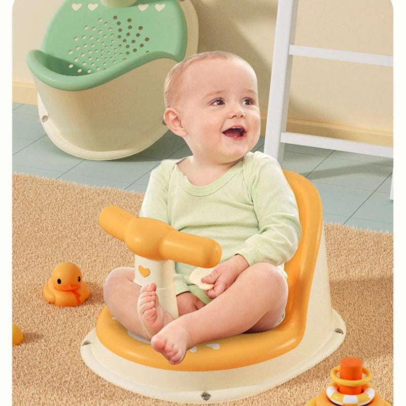 Baby Bath Seat — Soft Silicone Comfort, close-up detail