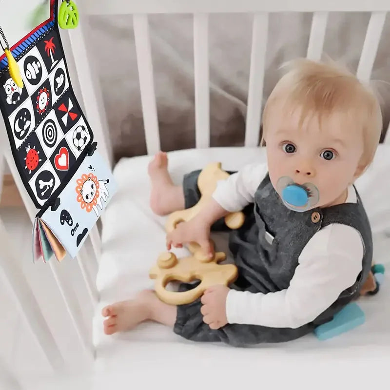 Baby Cloth Book with Mirror — Soft Sensory Play, premium quality view