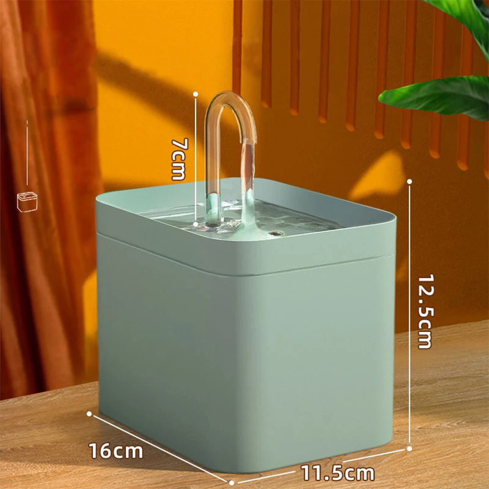 Pet Water Fountain — Ultra-Quiet 1.5L Fresh Flow, thoughtful detail