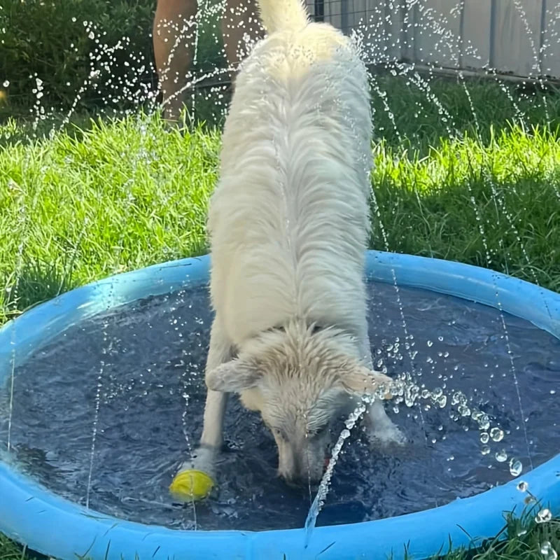 Kids Sprinkler Splash Pad — Summer Water Fun, natural styling