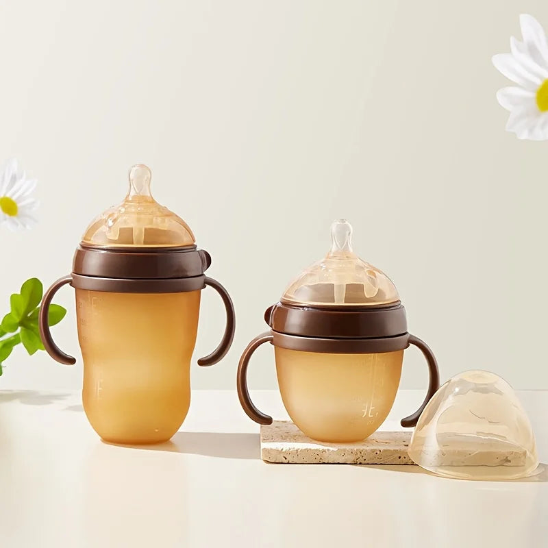 Silicone Baby Bottle Set — Breast-like Nipple for Babies, close-up detail