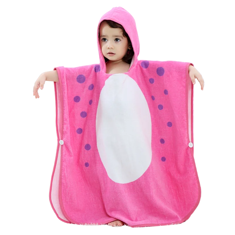 Dinosaur Hooded Poncho — Soft Cotton for Little Ones, natural styling