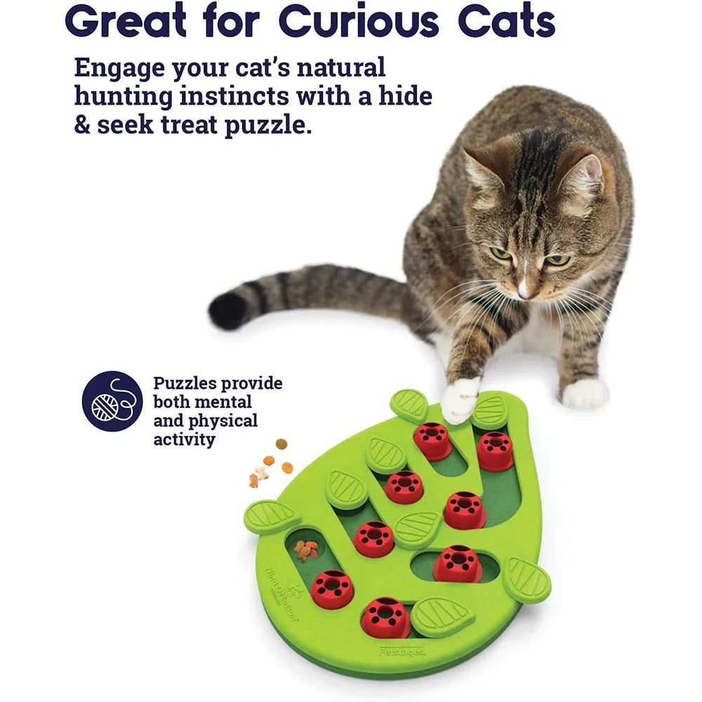 Cat Treat Puzzle — Interactive Play for Enrichment, alternate angle