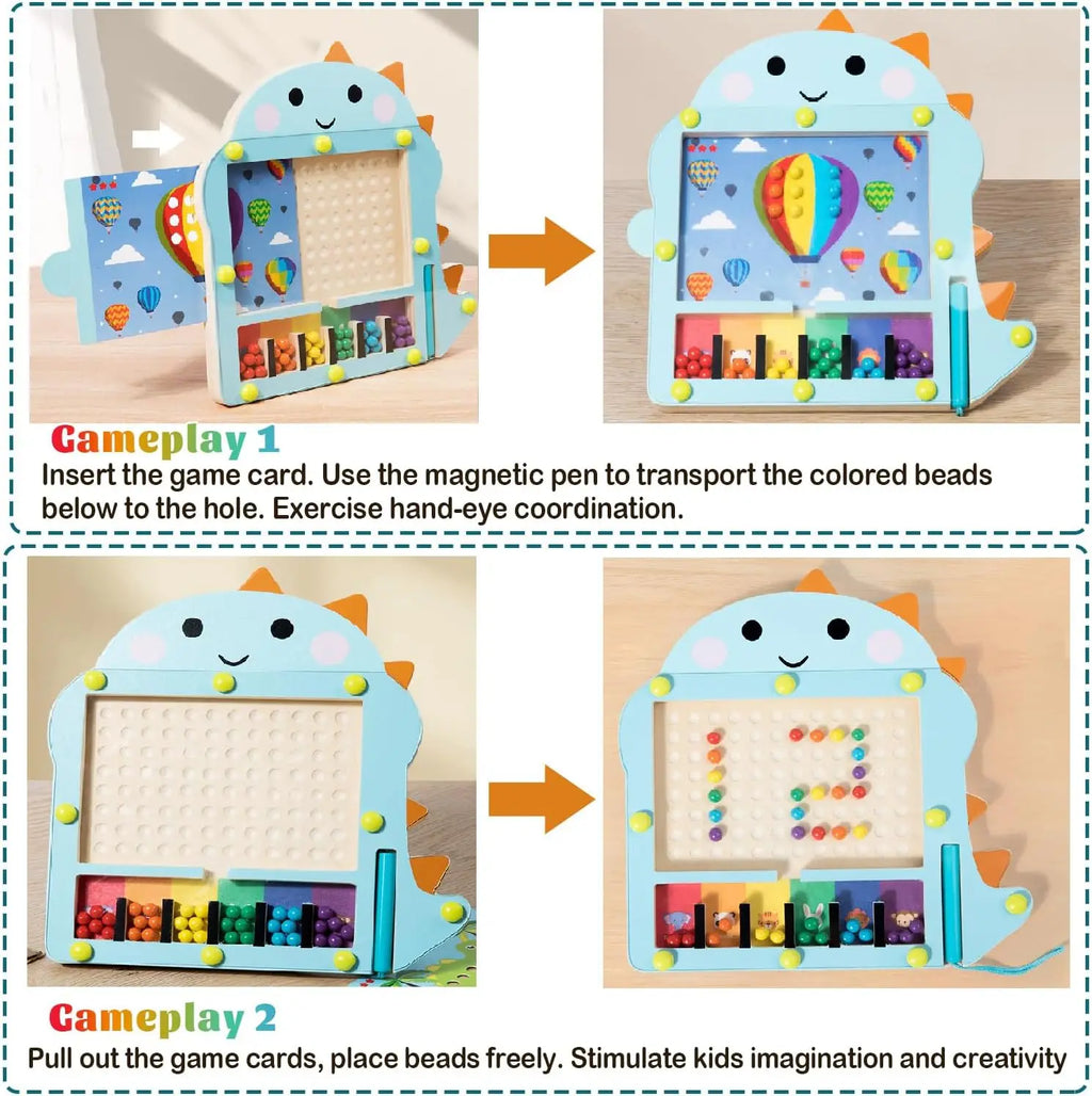 Magnetic Color Maze — Montessori Learning Toy, alternate angle