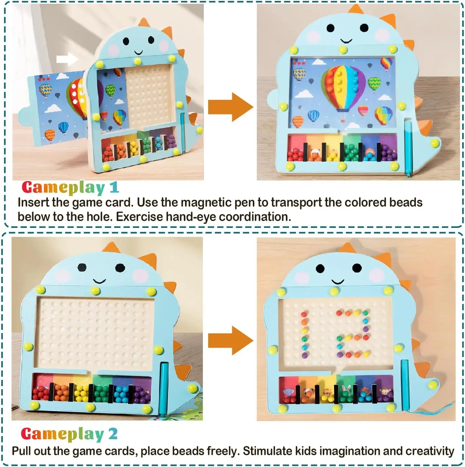 Magnetic Color Maze — Montessori Learning Toy, alternate angle