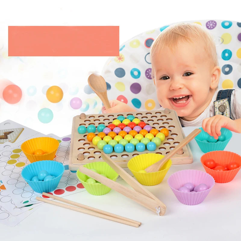 Montessori Bead Sorting Game — Fine Motor Skills Toy, premium quality view