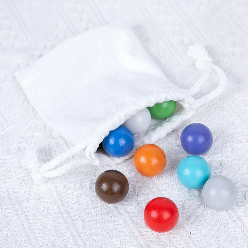 Montessori Color Matching Game — Wooden Play for Ages 3+, alternate angle