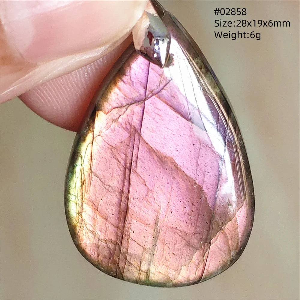 Labradorite Teardrop Pendant — A Soothing Blue Gemstone, thoughtful detail