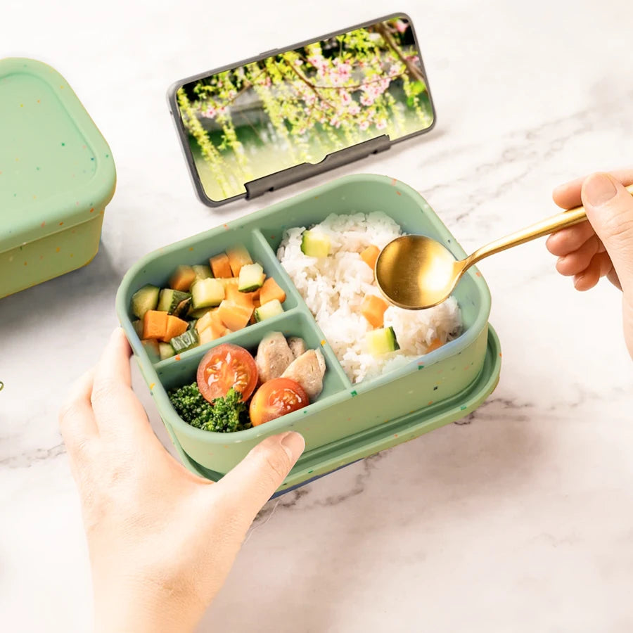 Silicone Kids Bento Box — Fresh Meals for Little Ones, alternate angle