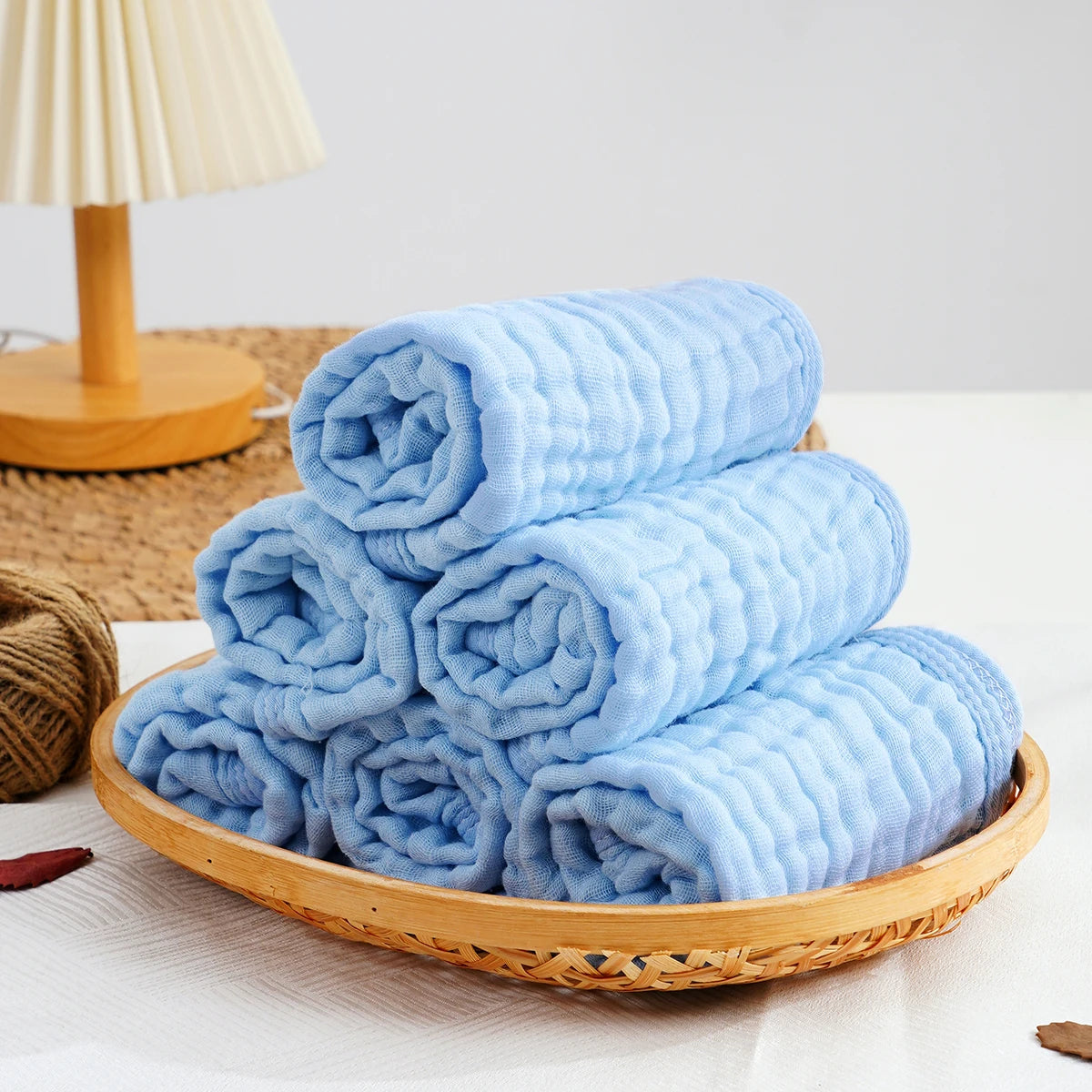 6-Piece Muslin Baby Washcloth Set — Gentle & Soft, thoughtful detail