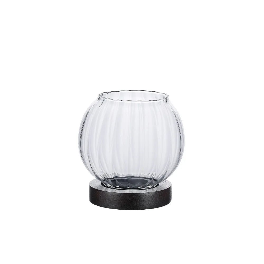 Minimalist Glass Oil Lamp — Gentle Ambient Glow, side view