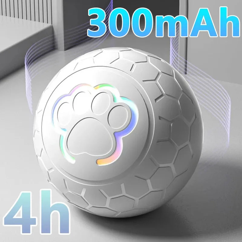 Interactive Pet Ball — Colorful Lights & Movement, close-up detail
