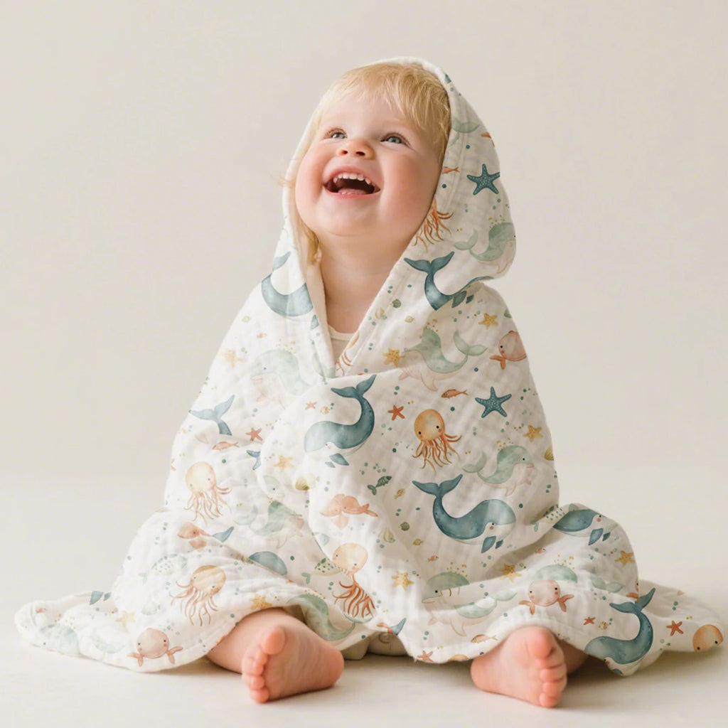 Baby Muslin Swaddle — 6-Layer Cotton Bubble Gauze