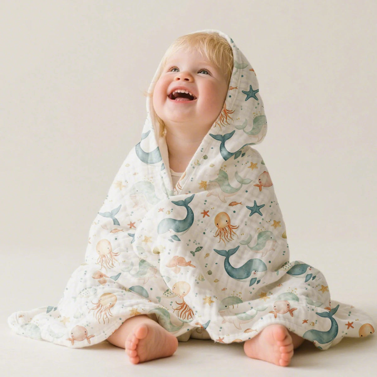 Baby Muslin Swaddle — 6-Layer Cotton Bubble Gauze