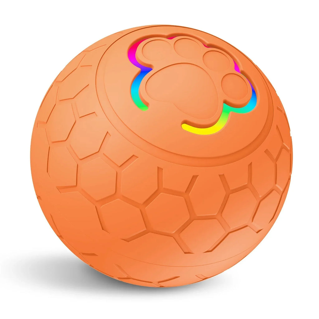 Interactive Pet Ball — Colorful Lights & Movement, side view