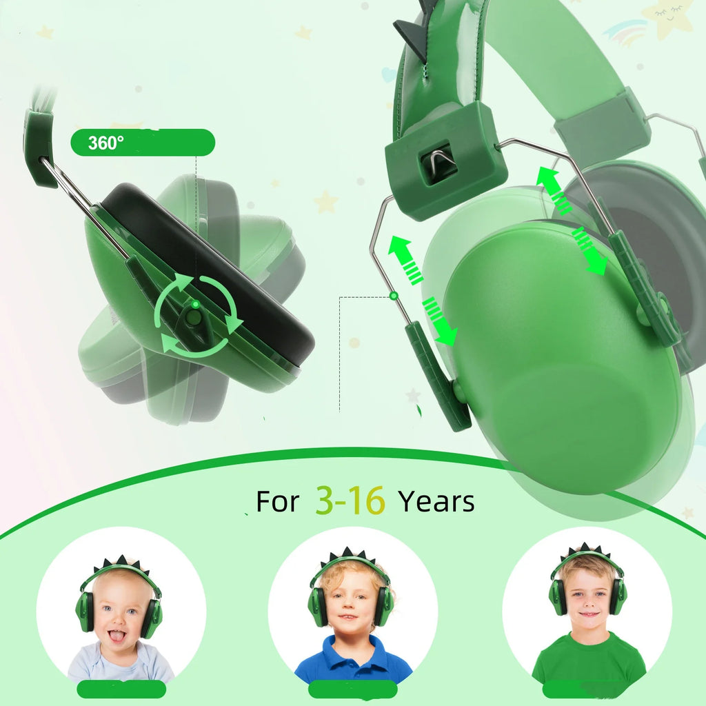 Kids Noise-Cancelling Earmuffs — Gentle Hearing Protection, close-up detail