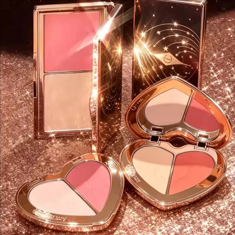 Luxury Makeup Set — Blush & Highlight Duo, close-up detail