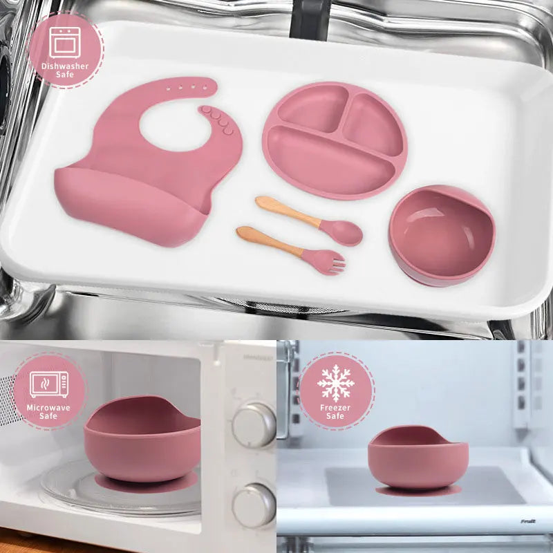 Silicone Baby Feeding Set — Gentle Weaning Essentials, lifestyle setting