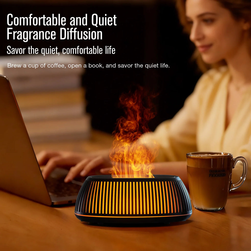 Flame Aroma Diffuser — Soothing Mist & Glow, alternate angle
